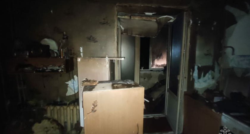 В Менделеевске при пожаре погиб мужчина 