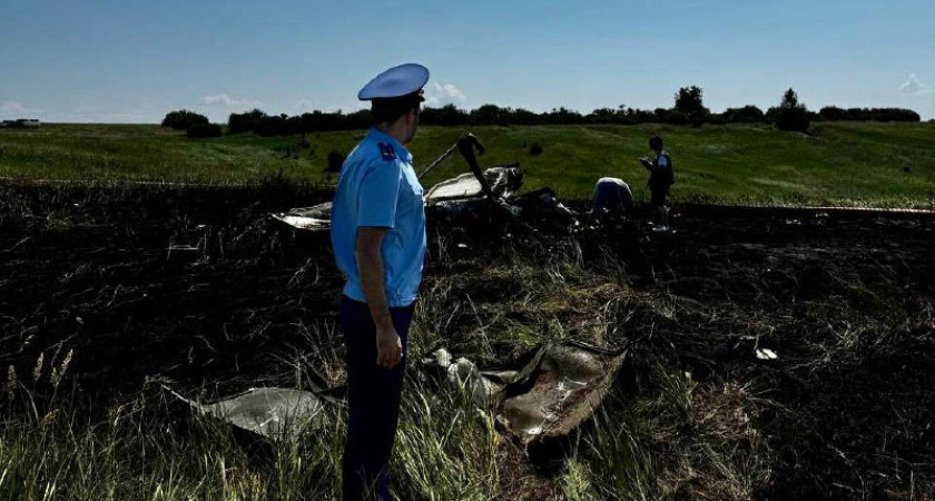 Появилось видео с места крушения самолета в Камском Устье