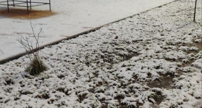 В Челнах выпал первый снег