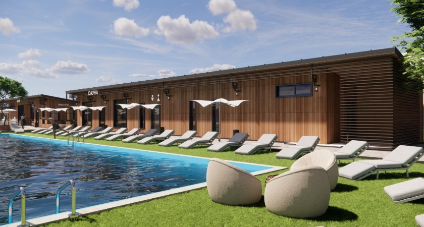 На пляже в старой части Челнов начали строить бассейн (фото)