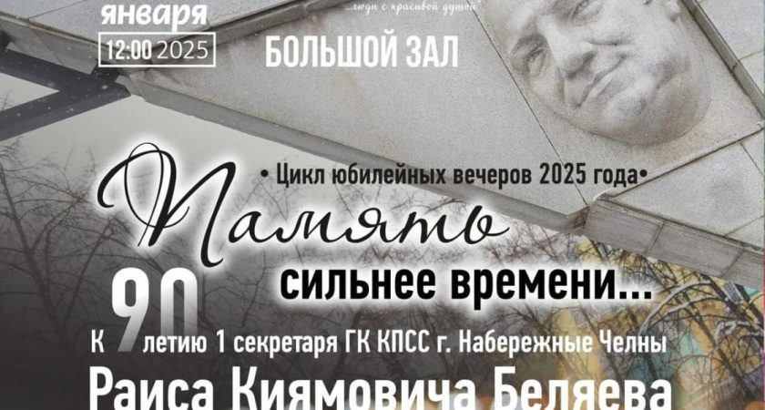 В Челнах почтят память Раиса Беляева