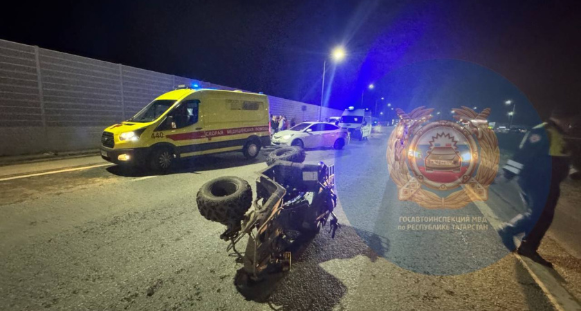 В Татарстане в ДТП с квадроциклом погиб ребенок, водитель-подросток получила травмы