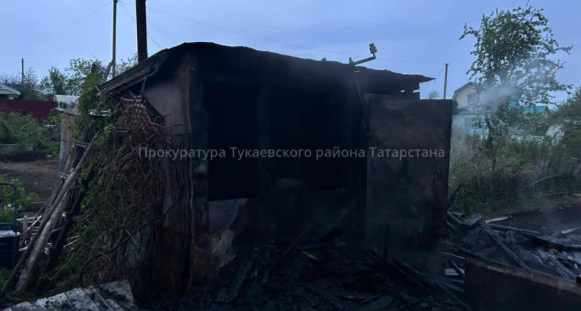 В пожаре в садовом домике под Челнами погибли два человека