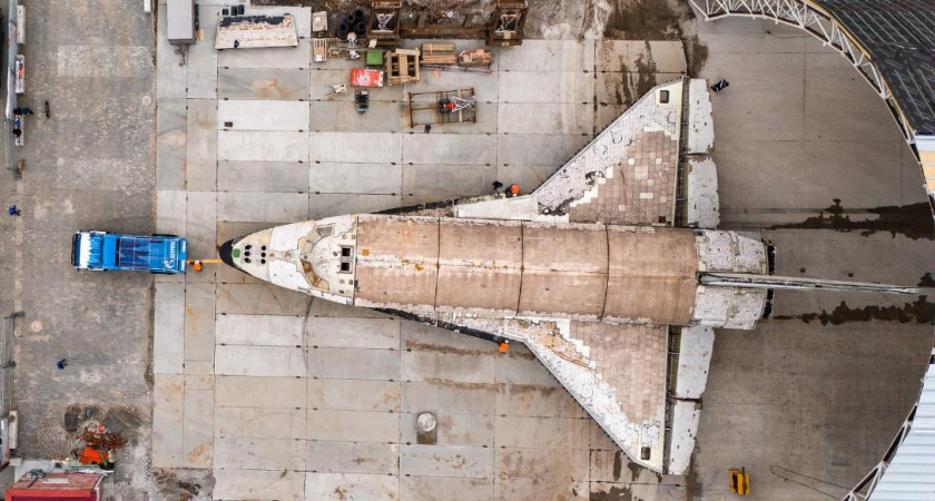 «Буран на КАМАЗе»: как грузовик «КАМАЗ-мастера» отбуксировал космический корабль в музей