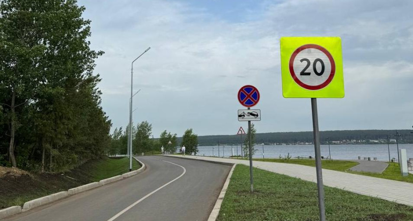На новом участке набережной Табеева в Челнах запретили остановку