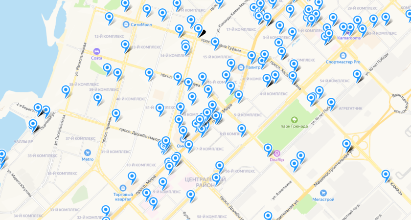 Минцифры Татарстана опубликовало карту бесплатных точек Wi-Fi