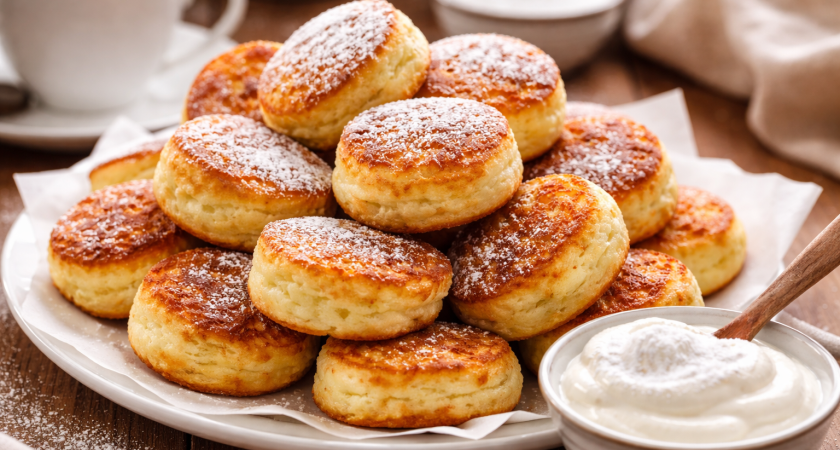 Беру всего 300 граммов творога и жарю целую тарелку пышек: мягкие, воздушные, исчезают со стола мгновенно