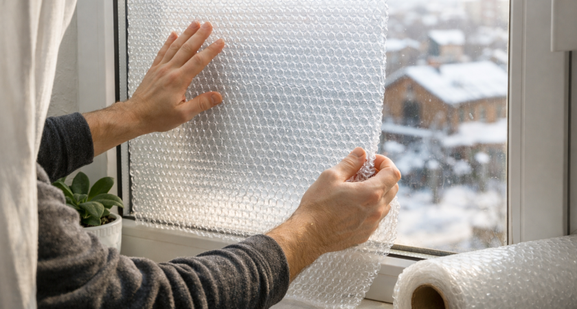 Выяснил, зачем люди клеят пузырьковую плёнку на окна и теперь делаю так же: пожалел, что не знал об этом раньше