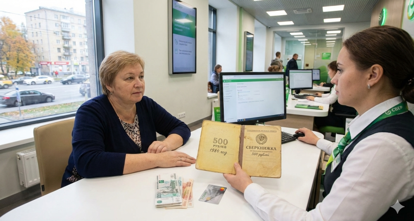 В 1984 году мама внесла 500 рублей на мою сберкнижку к моему 18-летию: сегодня пошла в Сбербанк и поняла, сколько мне причитается