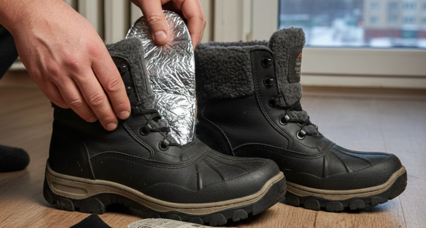 Кладу под стельку — и ноги как в печке: зимой хожу в тонких носках и не чувствую холода