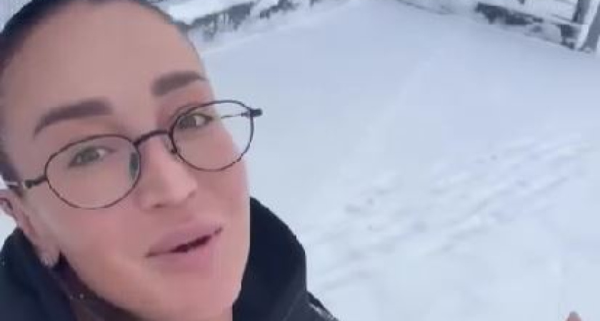 Ольга Бузова восхитилась снежной погодой Татарстана