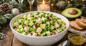 На Рождество готовлю легкий оливье: он очень вкусный и подходит, когда надоело много майонеза