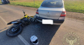 Под Челнами мотоцикл столкнулся с легковушкой –  пострадал 14-летний мотоциклист