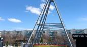 Колесо обозрения в парке Победы Челнов не успели собрать в срок