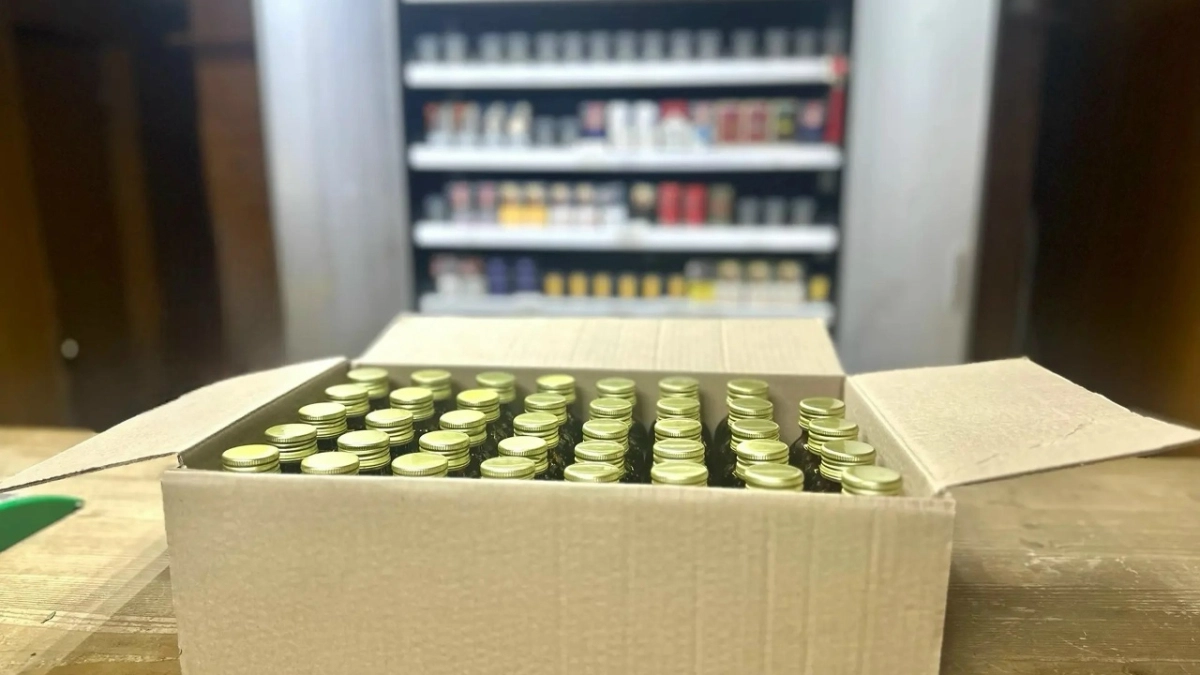 В Комсомольском районе изъяли 57 единиц контрафактного алкоголя